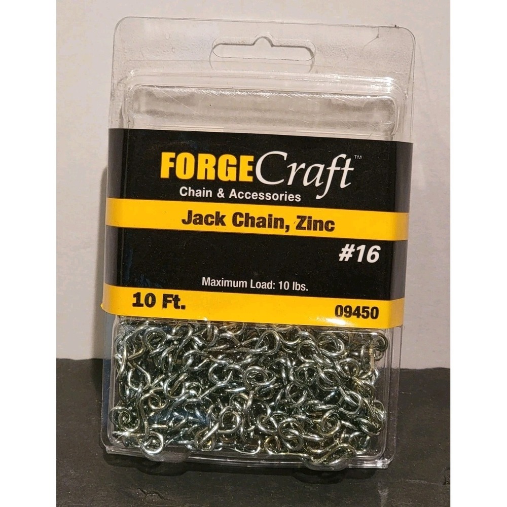 General Utility Chain Lights Garden Hobby Forge Craft Jack Chain Iridescent 10'